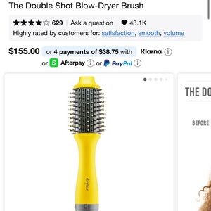 Drybar The Double Shot Yellow Blow-Dryer Brush